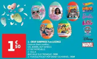 Auchan Disney - oeuf surprise offre