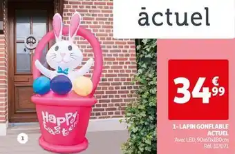 Auchan Actuel - lapin gonflable offre