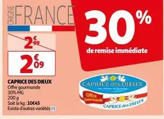 Auchan Caprice des dieux - offre gourmande offre