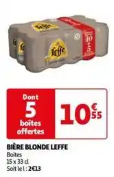 Auchan Leffe - bière blonde offre