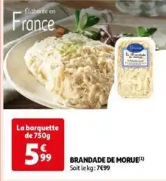 Auchan Supermarché Brandade de morue offre