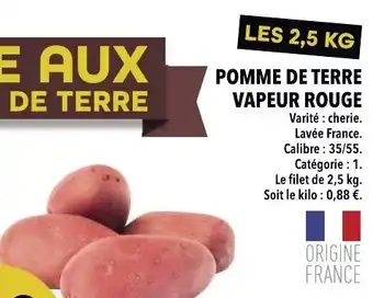 Supeco Pomme de terre vapeur rouge offre
