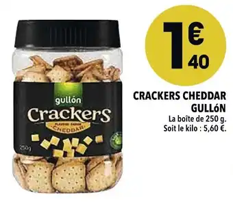Supeco Crackers cheddar gullón offre