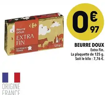 Supeco Beurre doux offre