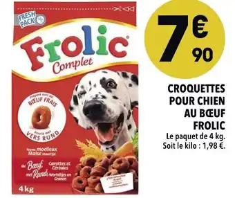 Supeco Croquettes pour chien au bœuf frolic offre