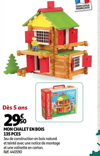 Auchan Mon chalet en bois 135 pces offre