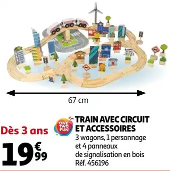 Auchan Train avec circuit et accessoires offre