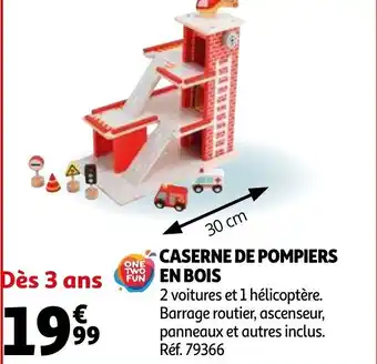 Auchan Caserne de pompiers en bois offre
