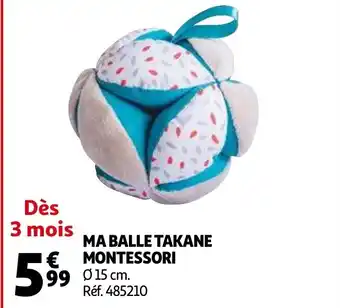 Ma balle takane montessori
