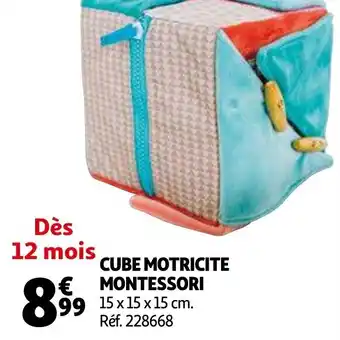 Auchan Cube motricite montessori offre