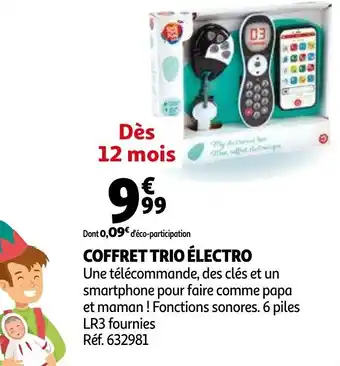 Auchan Coffret trio électro offre