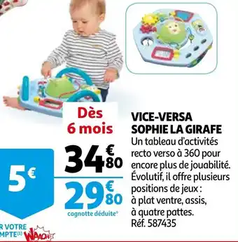 Auchan Vice-versa sophie la girafe offre