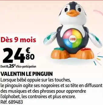 Auchan Valentin le pinguin offre