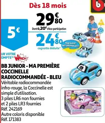BB junior-ma première coccinelle radiocommandée-bleu
