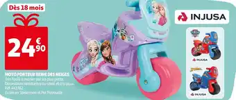 Promo Moto porteur reine des neiges chez Auchan