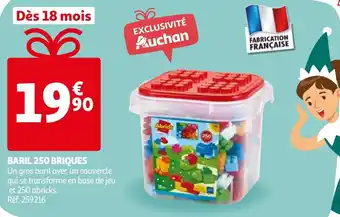 Auchan Baril 250 briques offre