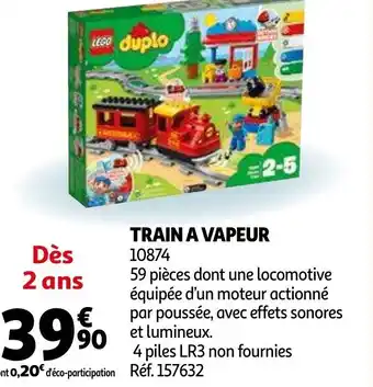Auchan Train a vapeur offre