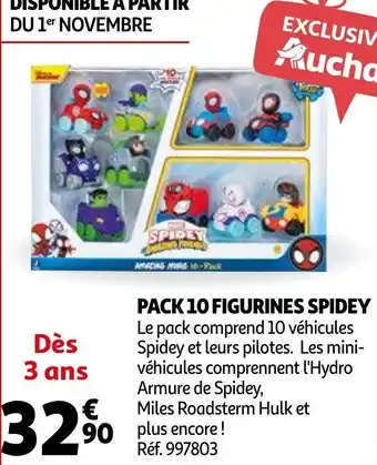 Auchan Pack 10 figurines spidey offre