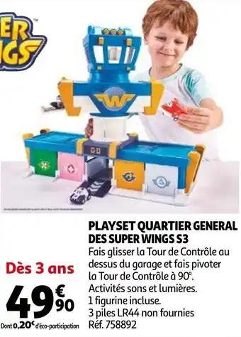 Auchan Playset quartier general des super wings S3 offre