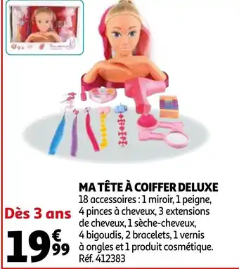 Auchan Ma tête à coiffer deluxe offre