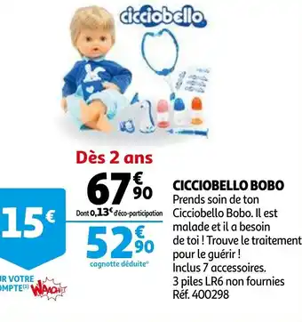 Auchan Cicciobello bobo offre
