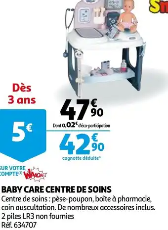 Auchan Baby care centre de soins offre
