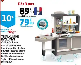Auchan Tefal cuicine évolutive offre