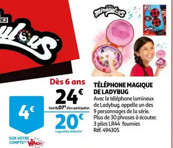 Téléphone magique de ladybug