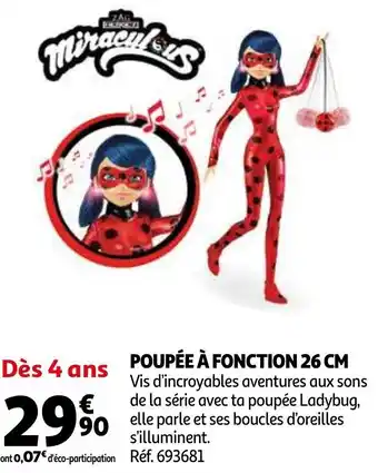 Auchan Poupée à fonction 26 cm offre