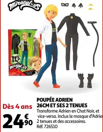 Poupée adrien 26cm et ses 2 tenues
