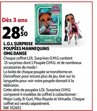 Auchan L.O.L Surprise Poupées Mannequins offre