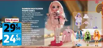 Auchan Rainbow High Fashion Poupee Serie 1 offre