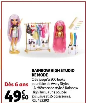 Auchan Rainbow High Studio de Mode offre