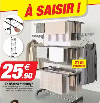 Bazarland Le séchoir "Infinity" offre