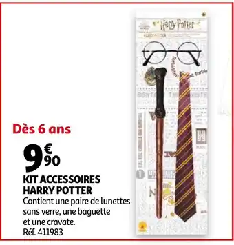 Auchan Kit Accessoires Harry Potter offre