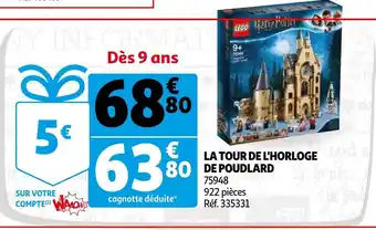Auchan La Tour de L'Horloge de Poudlard offre