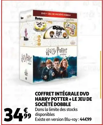 Auchan Coffret Intégrale DVD Harry Potter offre
