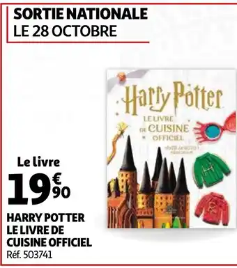 Auchan Harry Potter Le Livre de Cuisine Officiel offre