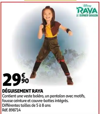 Auchan Déguisement Raya offre