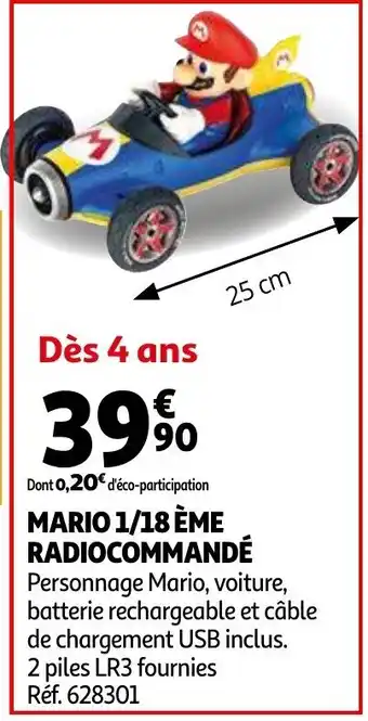 Auchan Mario 1/18 ème Radiocommandé offre