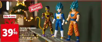 Auchan Pack de 3 Figurines Géantes offre
