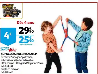 Auchan Supagoo Spiderman 21cm offre