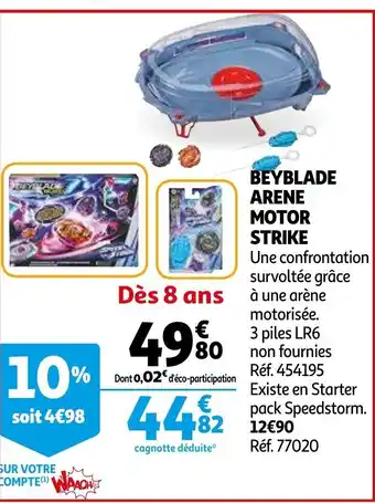 Auchan Beyblade Arene Motor Strike offre