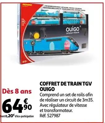Auchan Coffret de Train TGV Ouigo offre