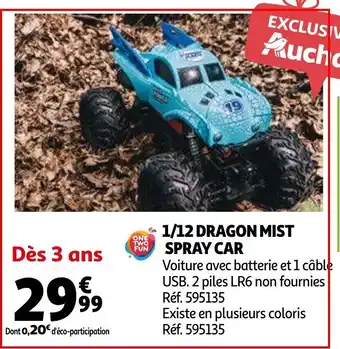 Auchan 1/12 Dragon Mist Spray Car offre