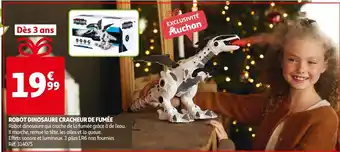 Auchan Robot Dinosaure Cracheur de Fumée offre