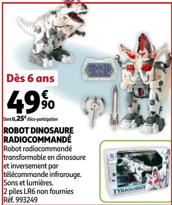 Auchan Robot Dinosaure Radiocommandé offre