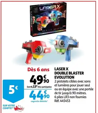 Auchan Laser X Double Blaster offre