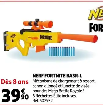 Auchan Nerf Fortnite Basr-L offre