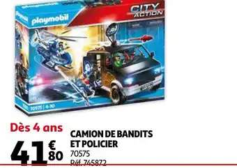 Auchan Camion de Bandits Et Policier offre